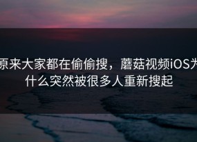 原来大家都在偷偷搜，蘑菇视频iOS为什么突然被很多人重新搜起