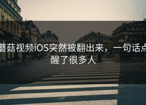 蘑菇视频iOS突然被翻出来，一句话点醒了很多人