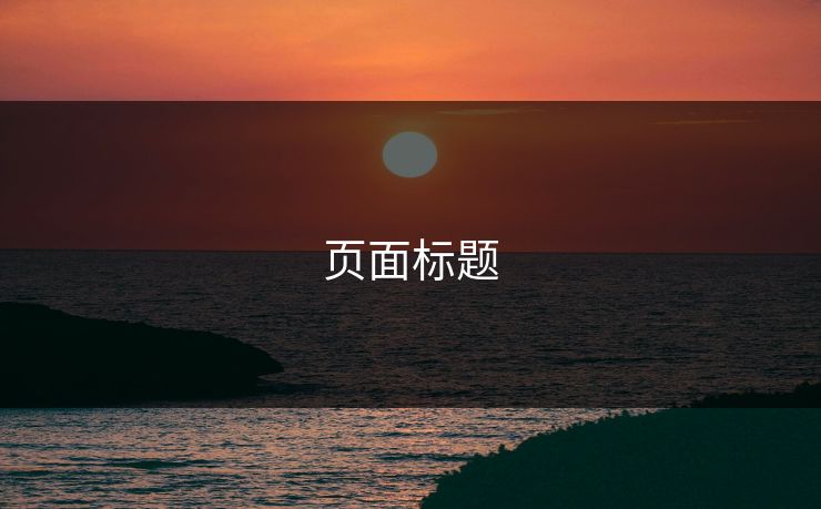 页面标题