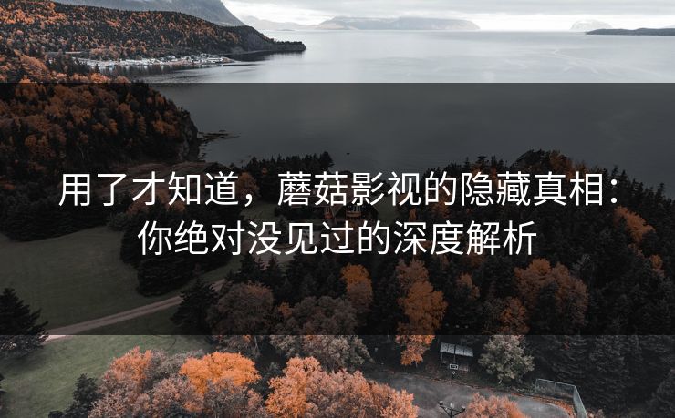 用了才知道，蘑菇影视的隐藏真相：你绝对没见过的深度解析