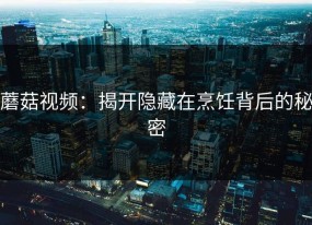 蘑菇视频：揭开隐藏在烹饪背后的秘密