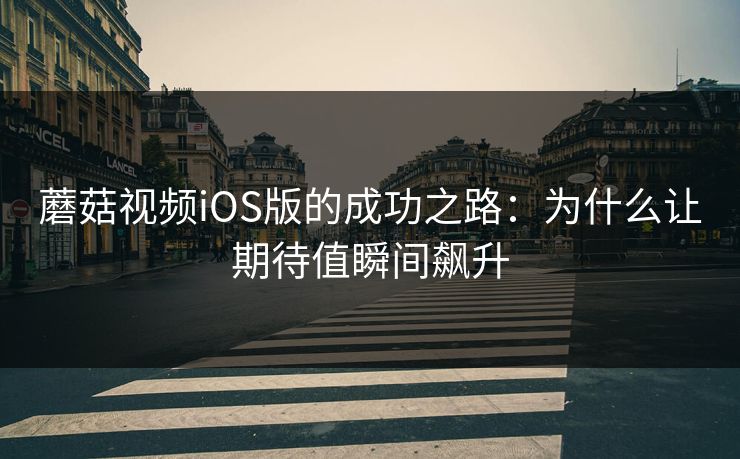 蘑菇视频iOS版的成功之路：为什么让期待值瞬间飙升